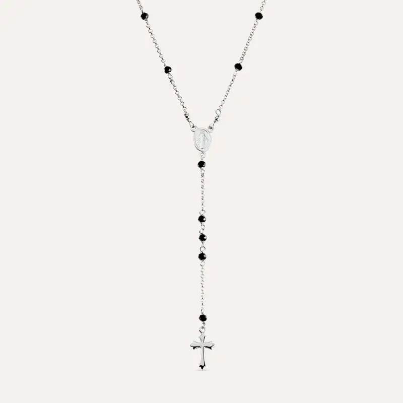 Collana Rosario Silver Soul Argento Rodiato Cristallo