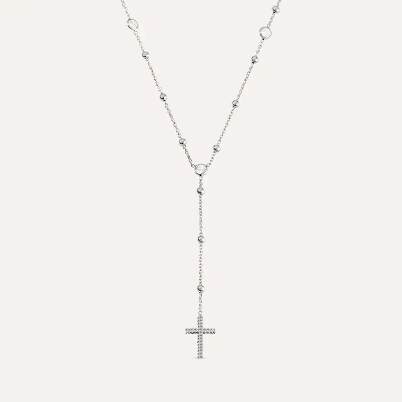 Collana Rosario Silver Soul Argento Rodiato Cubic Zirconia