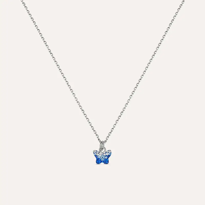 Collana Silver Baby Argento Rodiato Cristallo