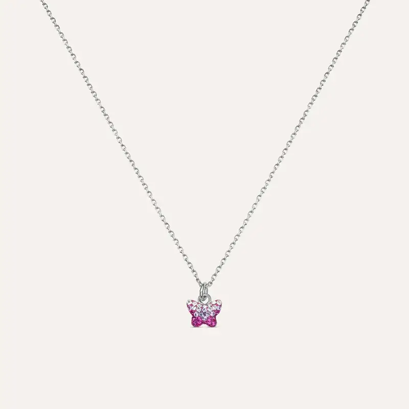 Collana Silver Baby Argento Rodiato Cristallo