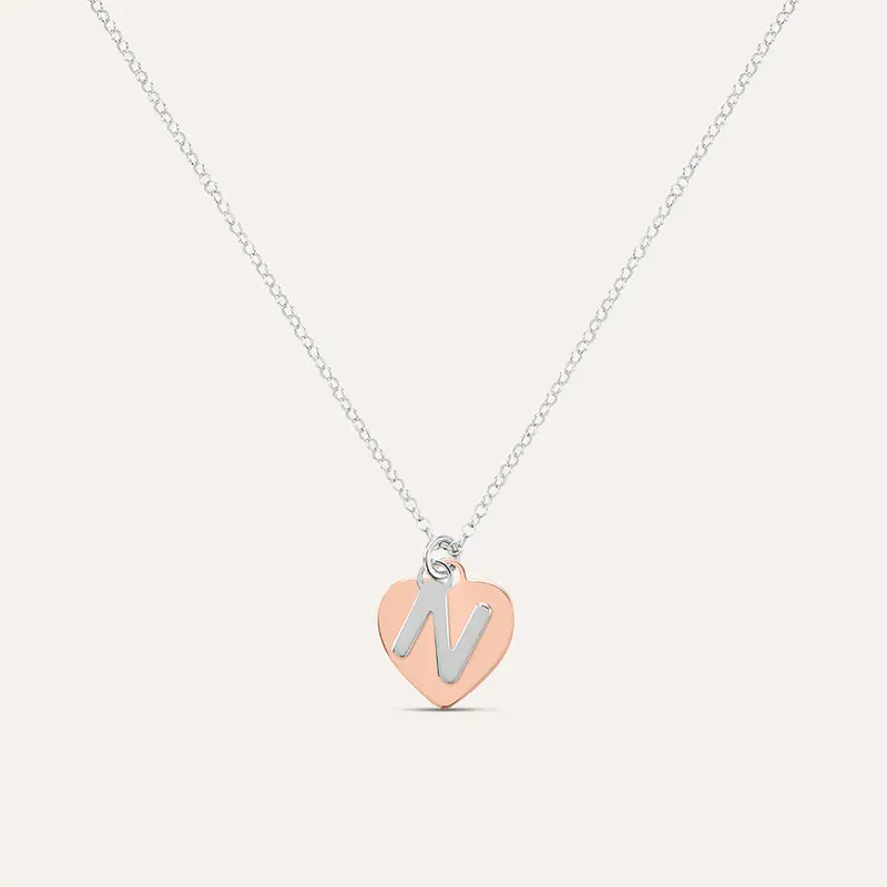 Collana Silver Collection Argento Bicolore Bianco / Rosa