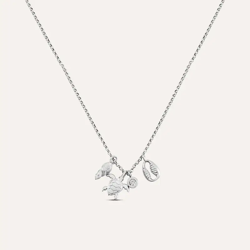 Collana Silver Collection Argento Rodiato Cubic Zirconia