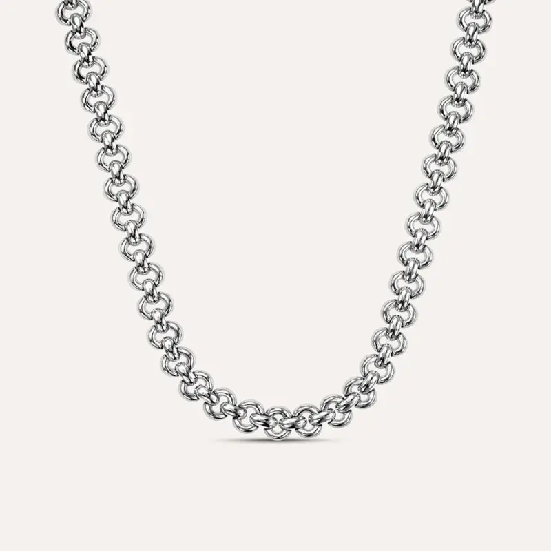 Collana Silver Collection Argento Rodiato