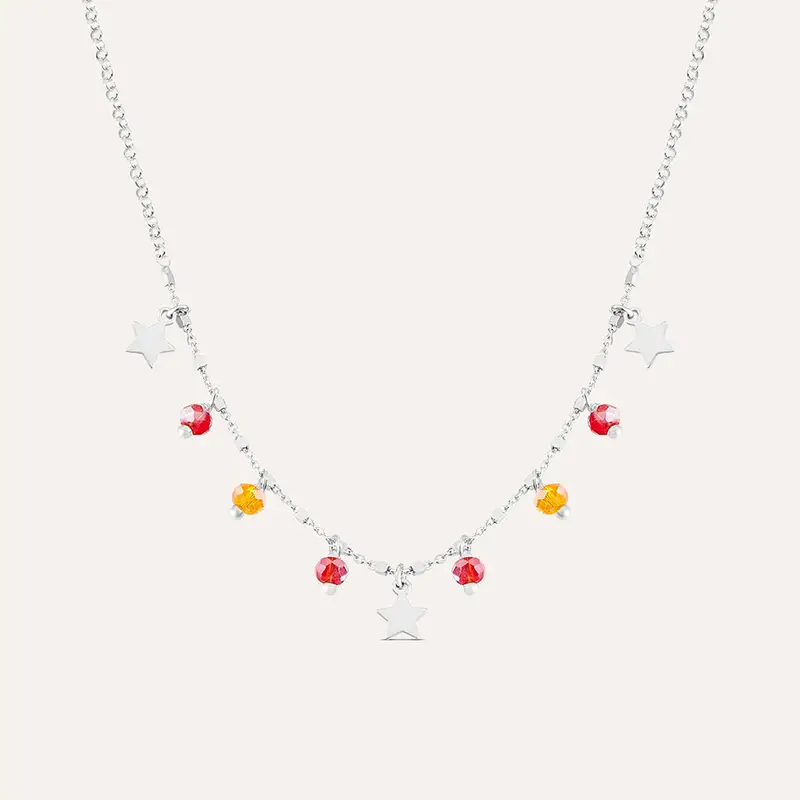 Collana Silver Collection Argento Rodiato Pietra sintetica