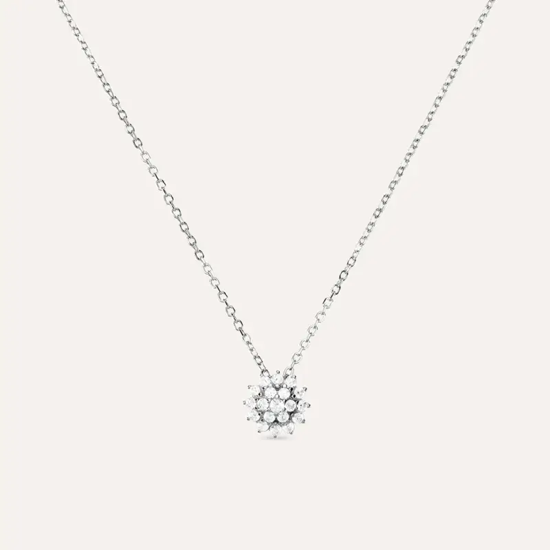 Collana Silver Elegance Argento Rodiato Cubic Zirconia