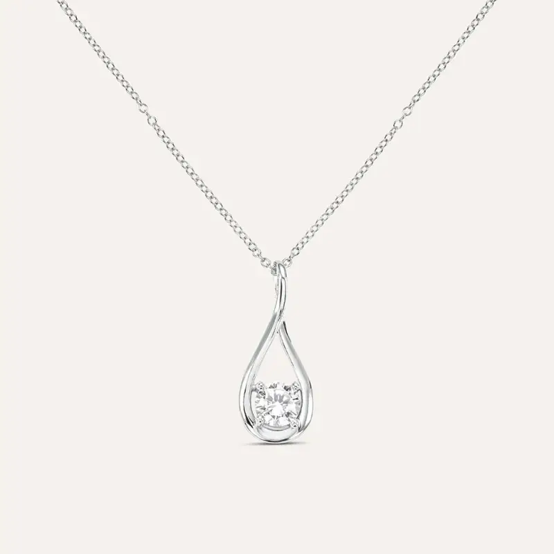 Collana Silver Elegance Argento Rodiato Cubic Zirconia