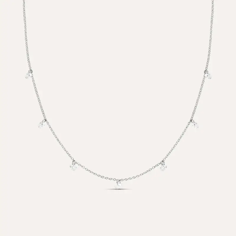 Collana Silver Elegance Argento Rodiato Cubic Zirconia