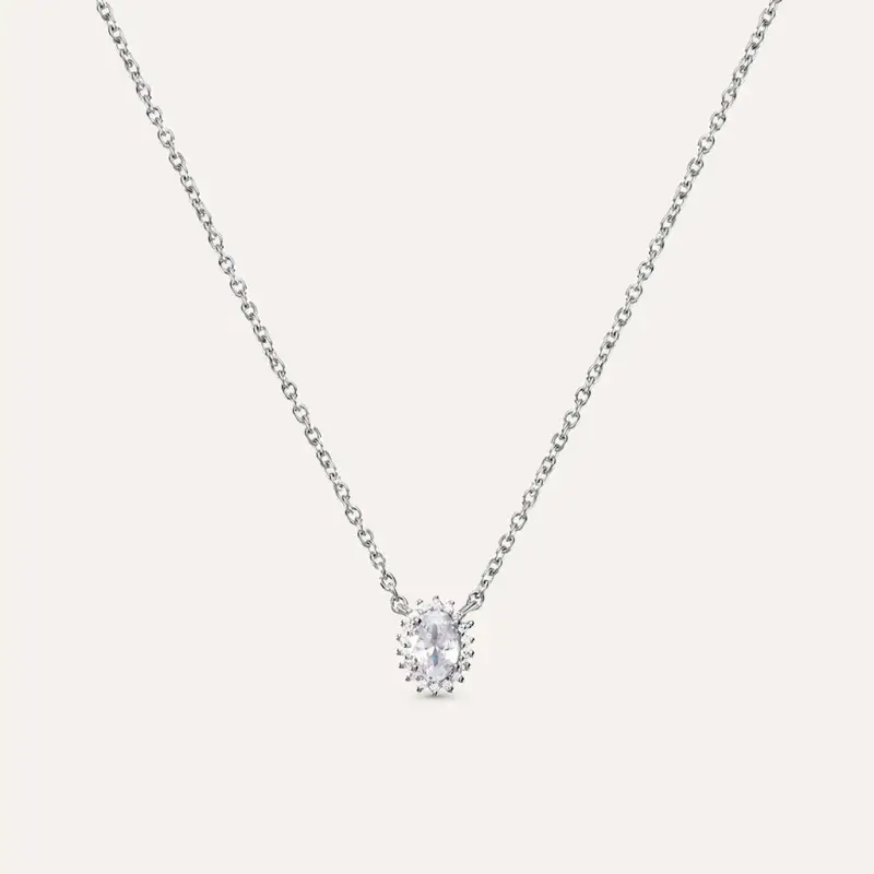 Collana Silver Elegance Argento Rodiato Cubic Zirconia