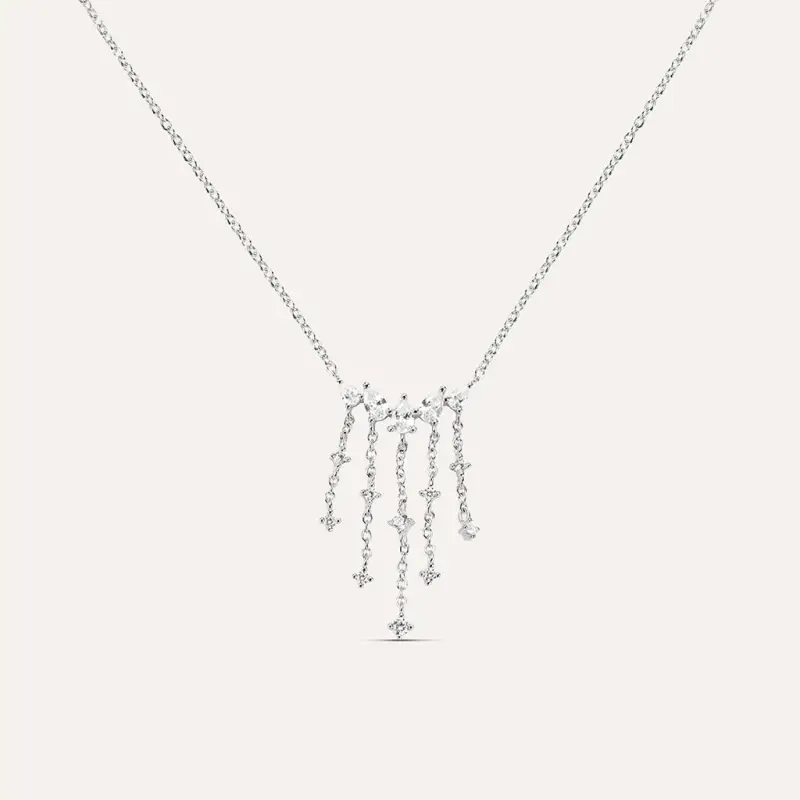 Collana Silver Elegance Argento Rodiato Cubic Zirconia