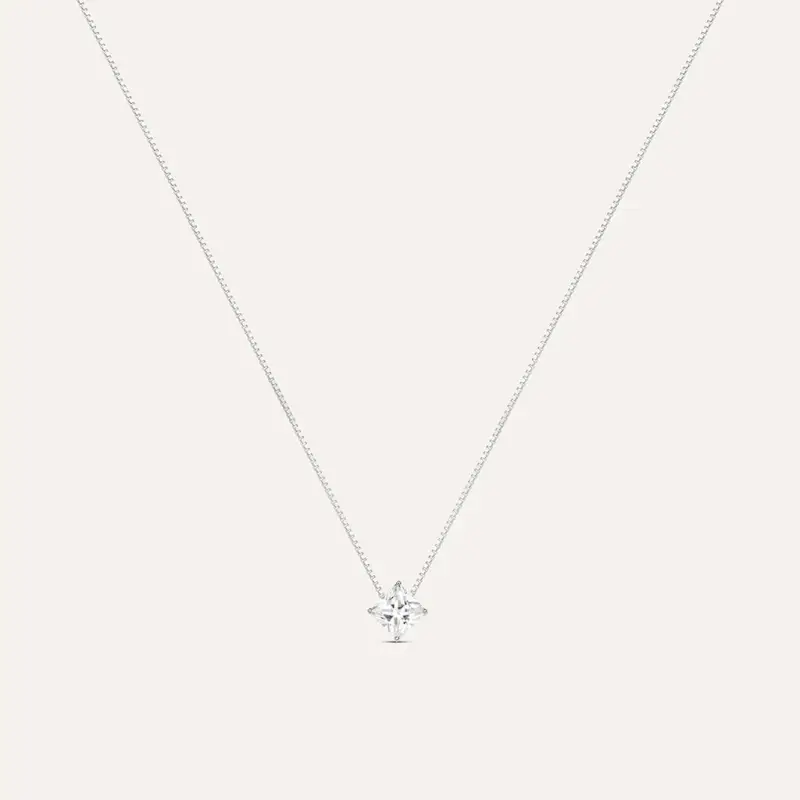 Collana Silver Elegance Argento Rodiato Cubic Zirconia