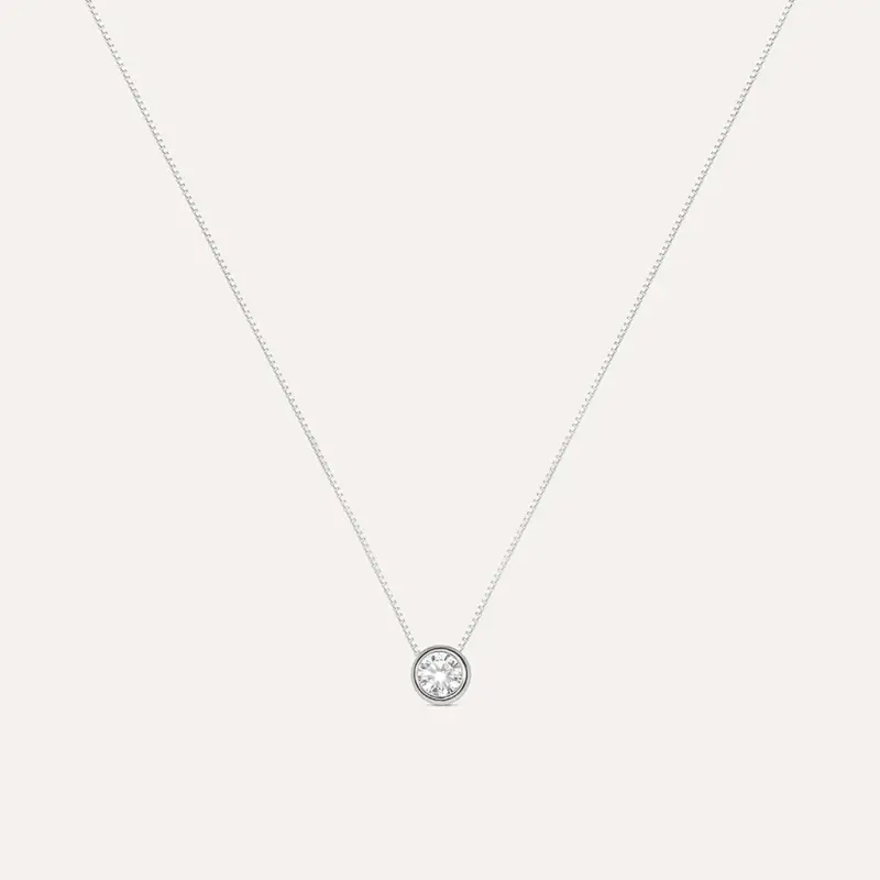 Collana Silver Elegance Argento Rodiato Cubic Zirconia