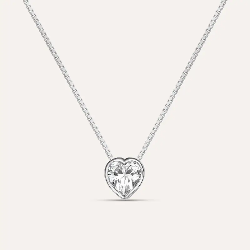 Collana Silver Elegance Argento Rodiato Cubic Zirconia