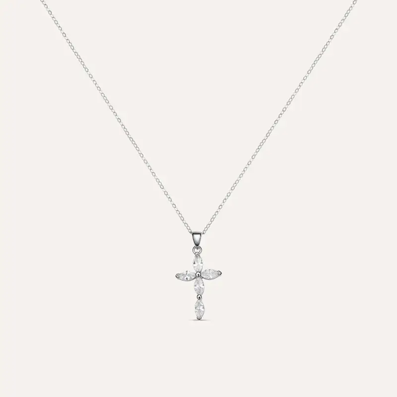 Collana Silver Elegance Argento Rodiato Cubic Zirconia