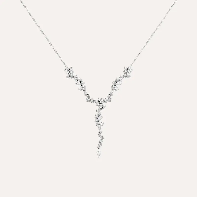 Collana Silver Elegance Argento Rodiato Cubic Zirconia