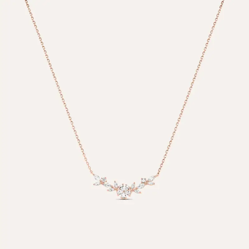 Collana Silver Elegance Argento Rosa Cubic Zirconia