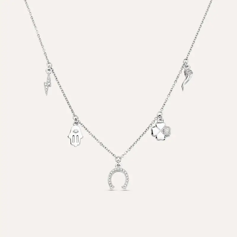 Collana Silver Moments Argento Rodiato Cubic Zirconia