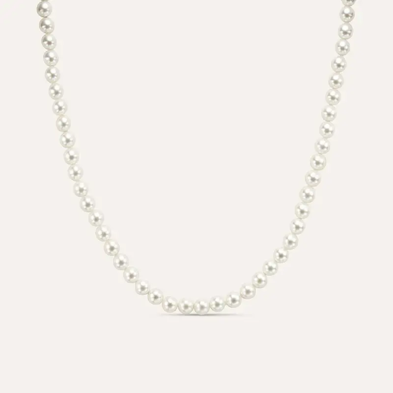 Collana Silver Pearls Argento Rodiato Perla sintentica
