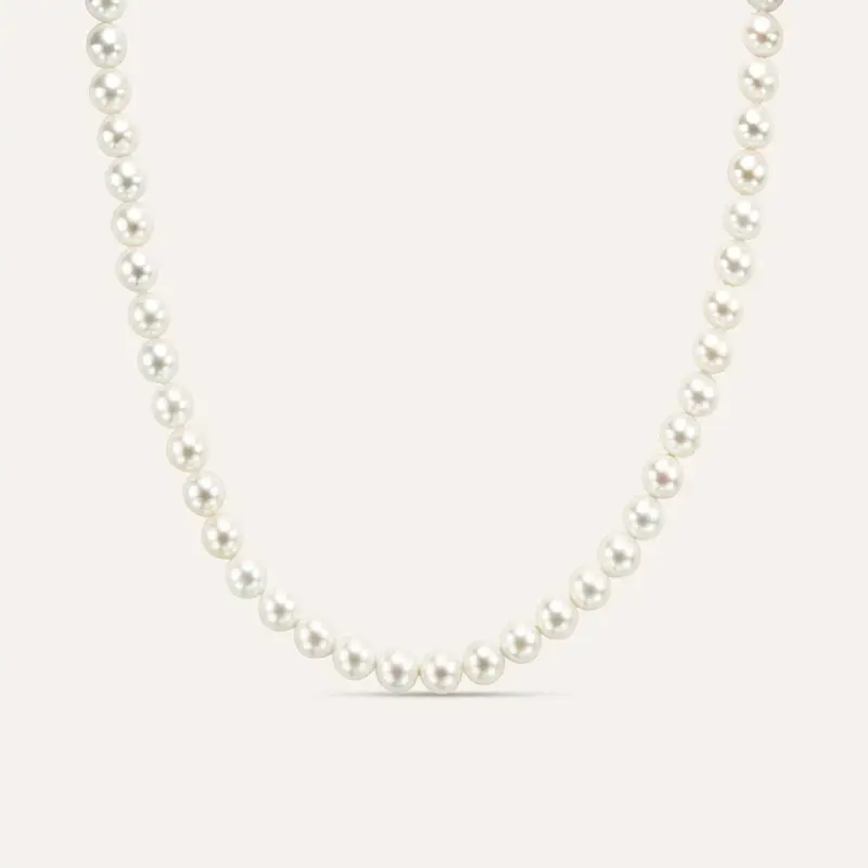 Collana Silver Pearls Argento Rodiato Perla sintentica
