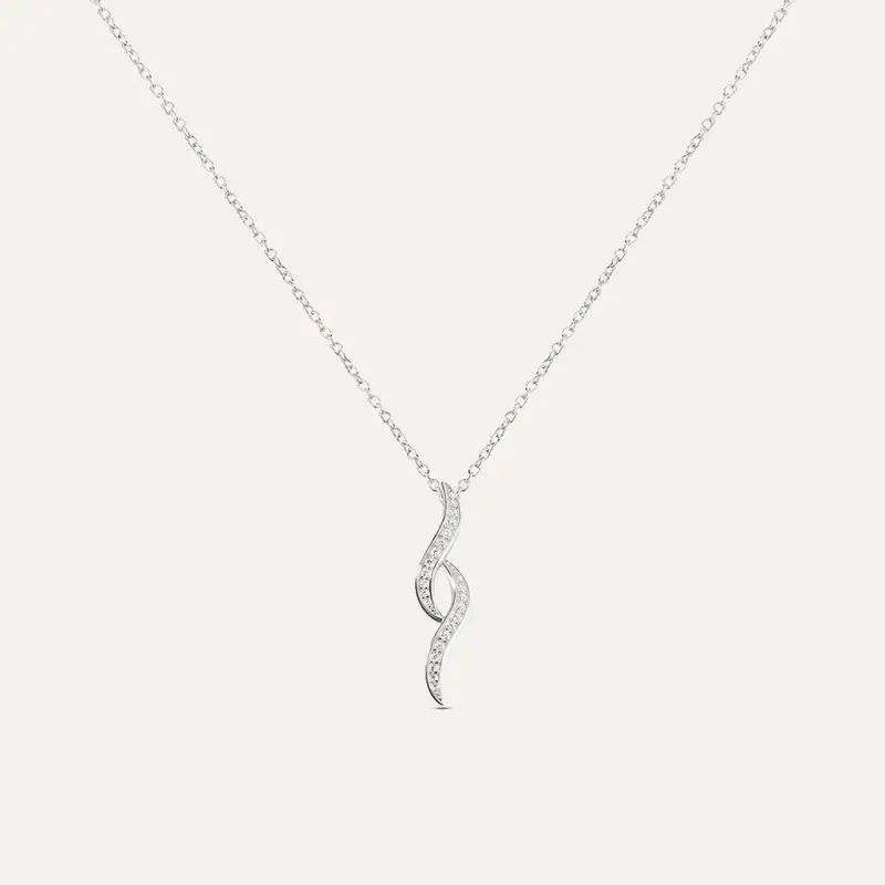 Collana Silver Shine Argento Rodiato Cubic Zirconia