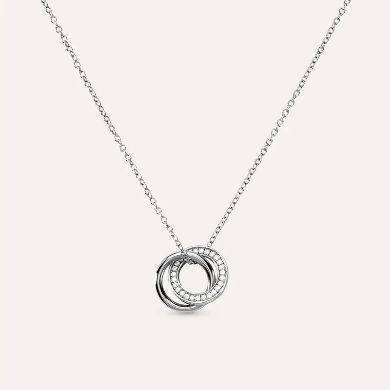 Collana Silver Shine Argento Rodiato Cubic Zirconia