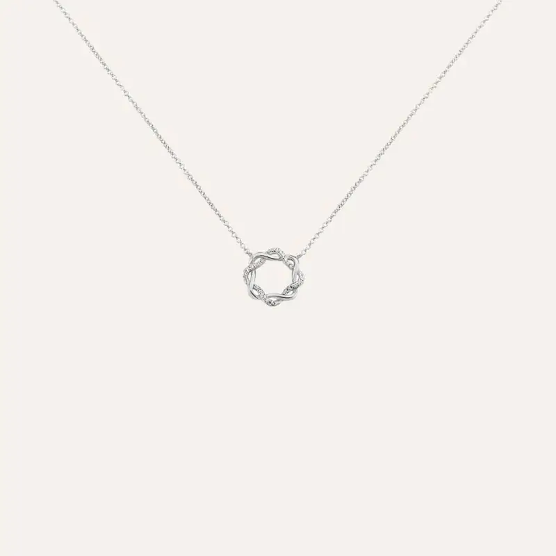 Collana Silver Shine Argento Rodiato Cubic Zirconia