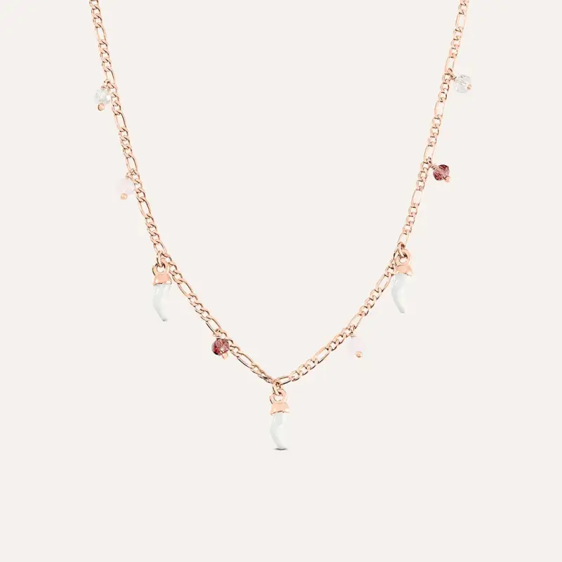Collana Silver Soul Argento Rosa Cristallo