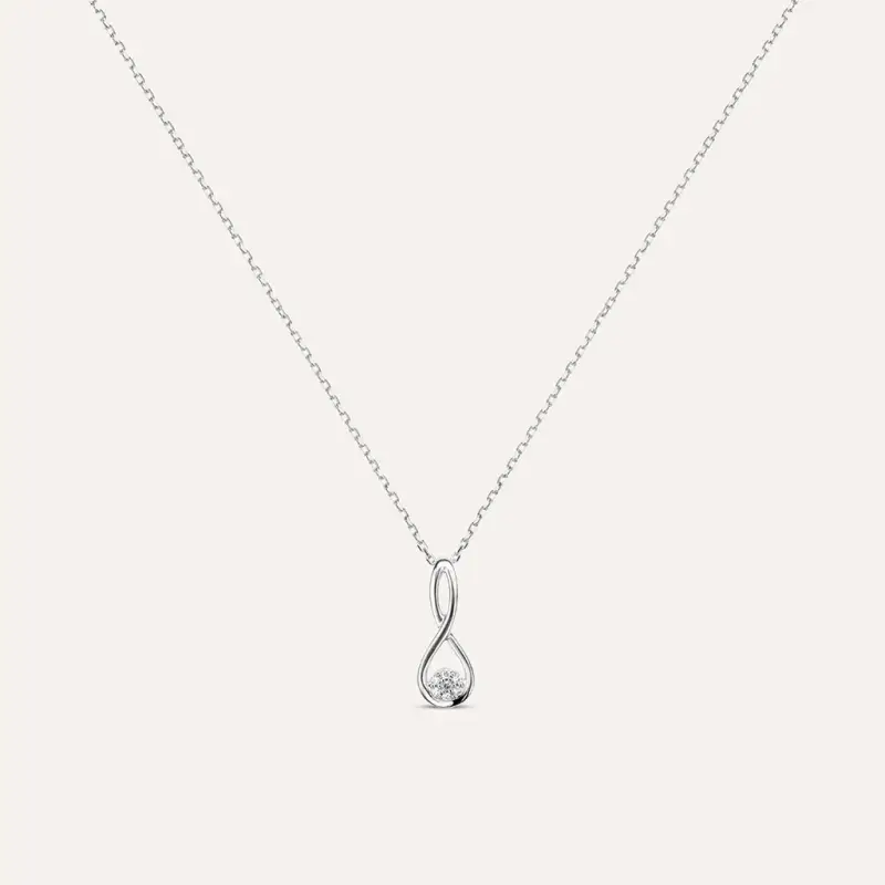 Collana Sophia Oro Bianco Diamante