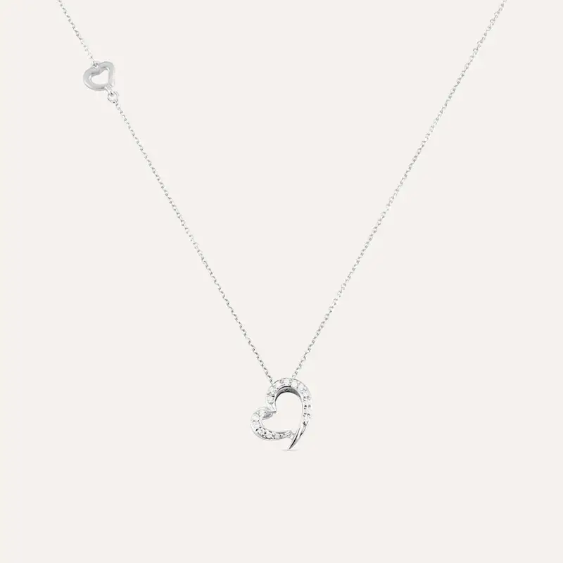 Collana Sophia Oro Bianco Diamante