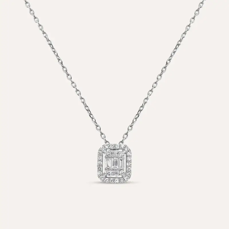 Collana Sophia Oro Bianco Diamante