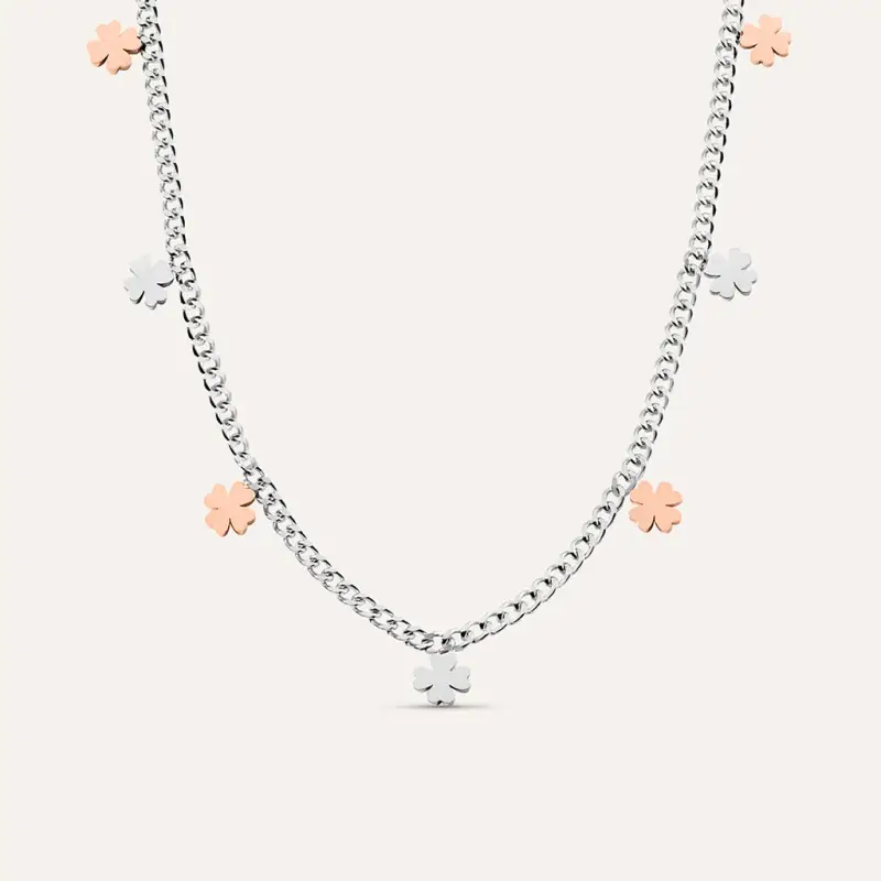 Collana Sunrise Acciaio Bicolore