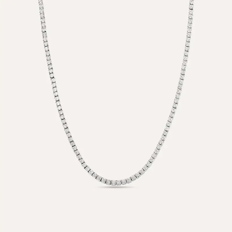 Collana Tennis Romantic Shine Metallo Cristallo