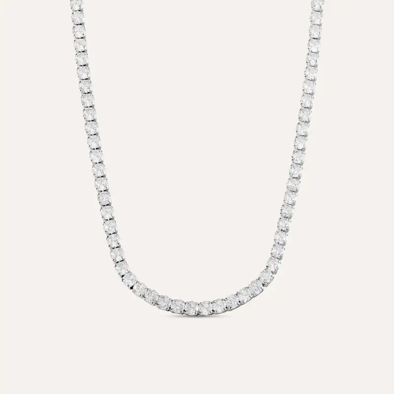 Collana Tennis Romantic Shine Metallo Cristallo