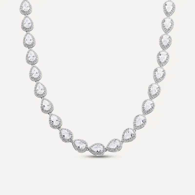 Collana Tennis Silver Elegance Argento Rodiato Cubic Zirconia