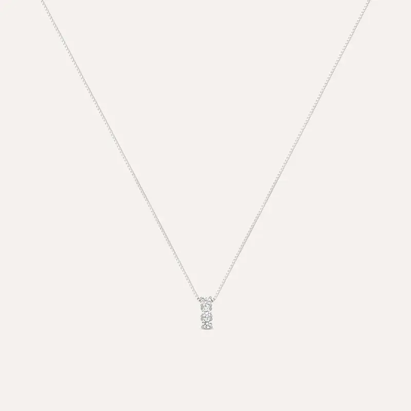 Collana Trilogy Silver Elegance Argento Rodiato Cubic Zirconia