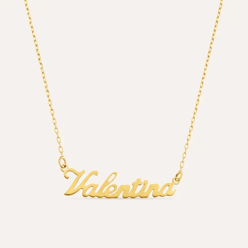 Collana Valentina Gold Names Oro Giallo