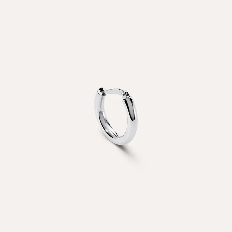 Mono Orecchino A Cerchio Toujours Oro Bianco