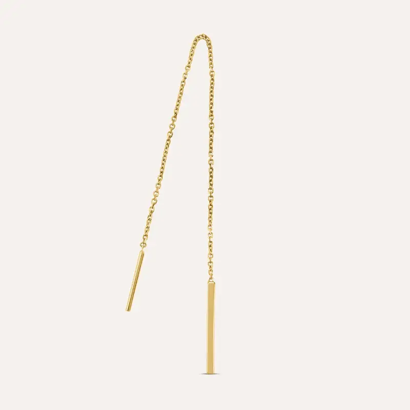 Mono Orecchino Pendente Saliscendi Beverly Oro Giallo