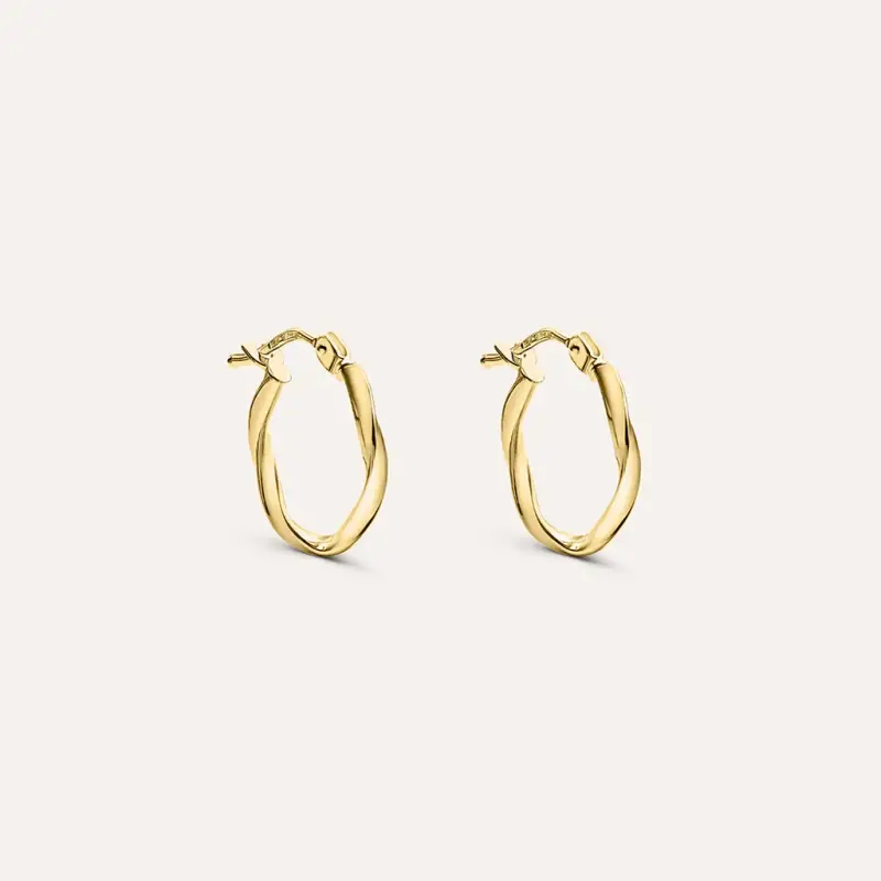 Orecchini A Cerchio Gold Essence Oro Giallo