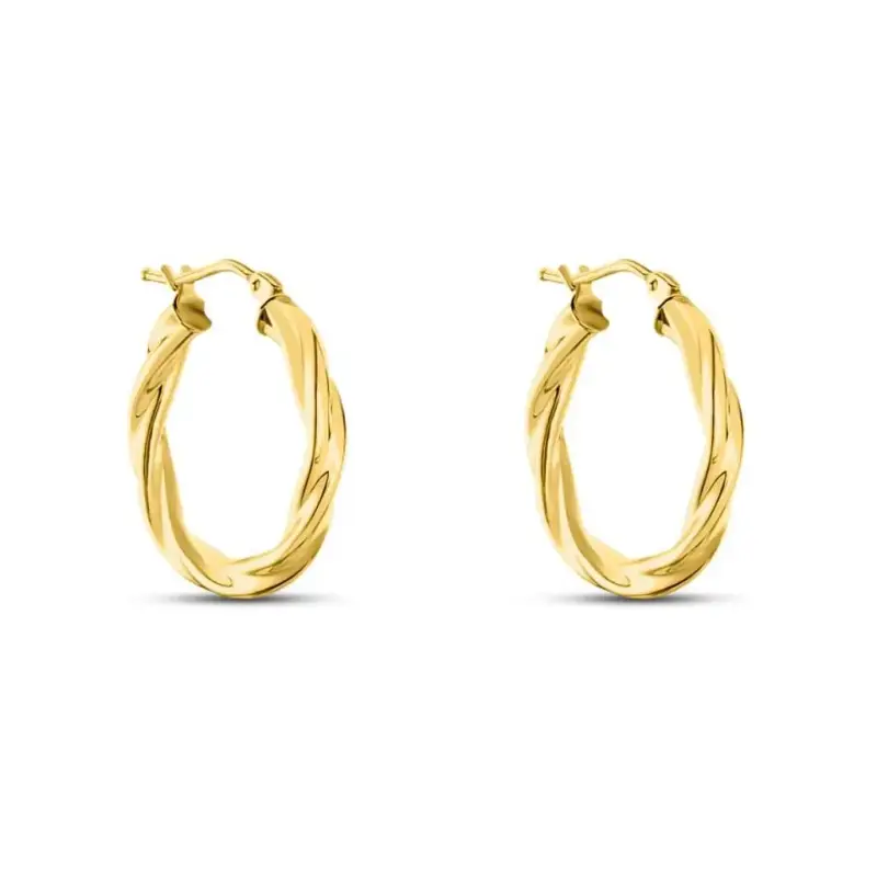 Orecchini A Cerchio Gold Essence Oro Giallo