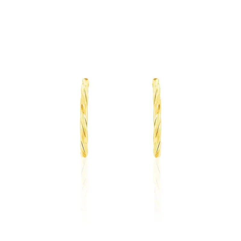 Orecchini A Cerchio Gold Essence Oro Giallo