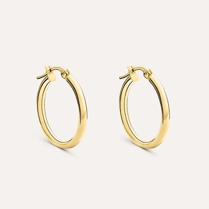 Orecchini A Cerchio Gold Essence Oro Giallo