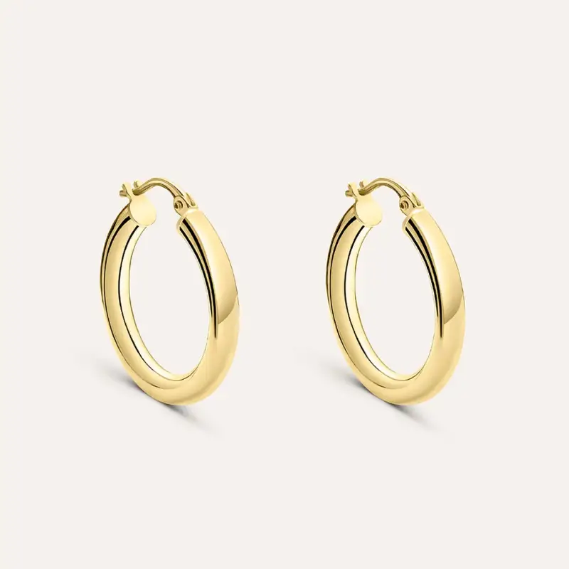 Orecchini A Cerchio Gold Essence Oro Giallo