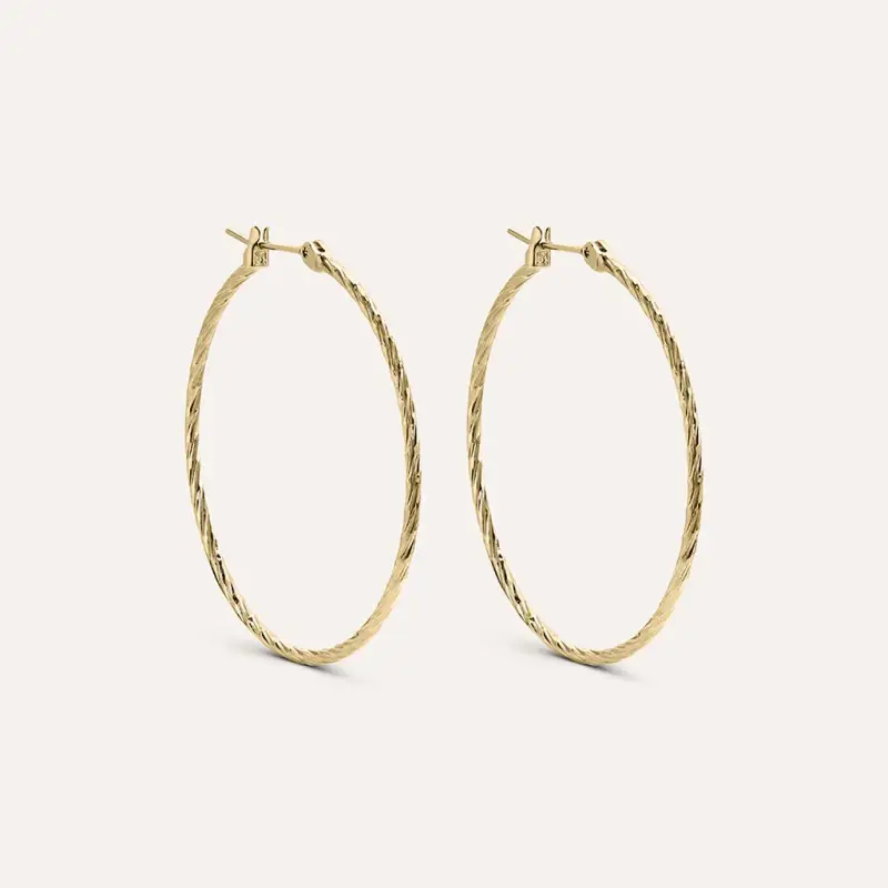 Orecchini A Cerchio Golden Dream Placcato Oro Giallo