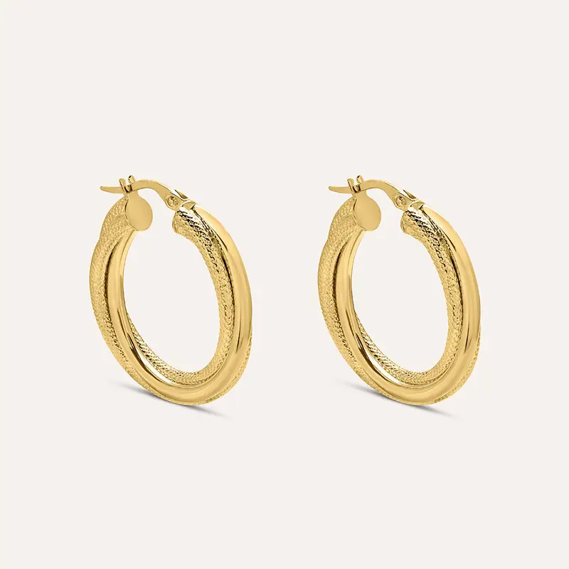 Orecchini A Cerchio Isabelle Oro Giallo