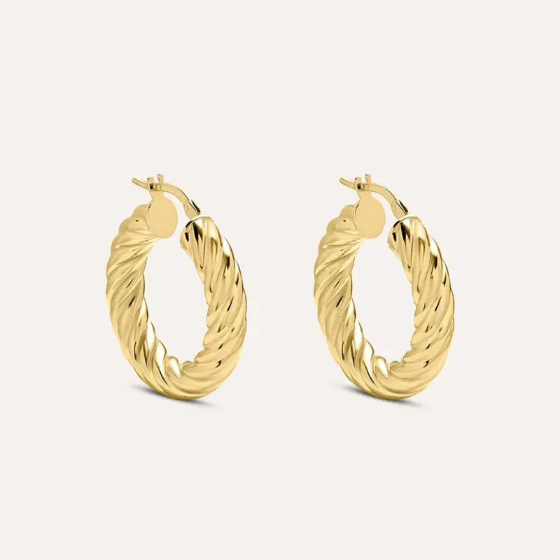 Orecchini A Cerchio Isabelle Oro Giallo
