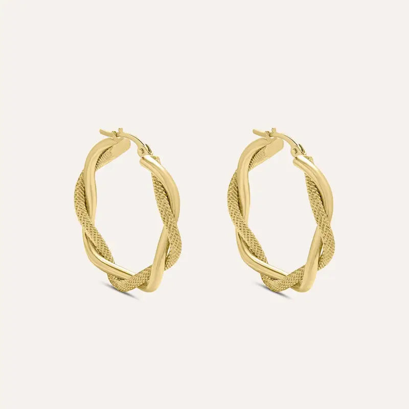 Orecchini A Cerchio Isabelle Oro Giallo