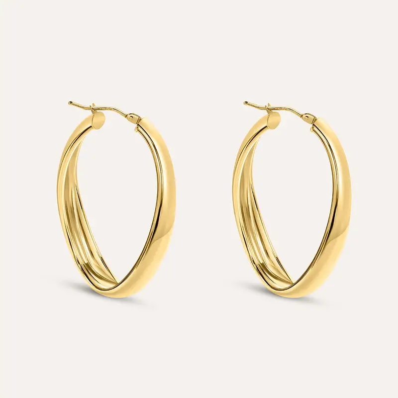 Orecchini A Cerchio Isabelle Oro Giallo