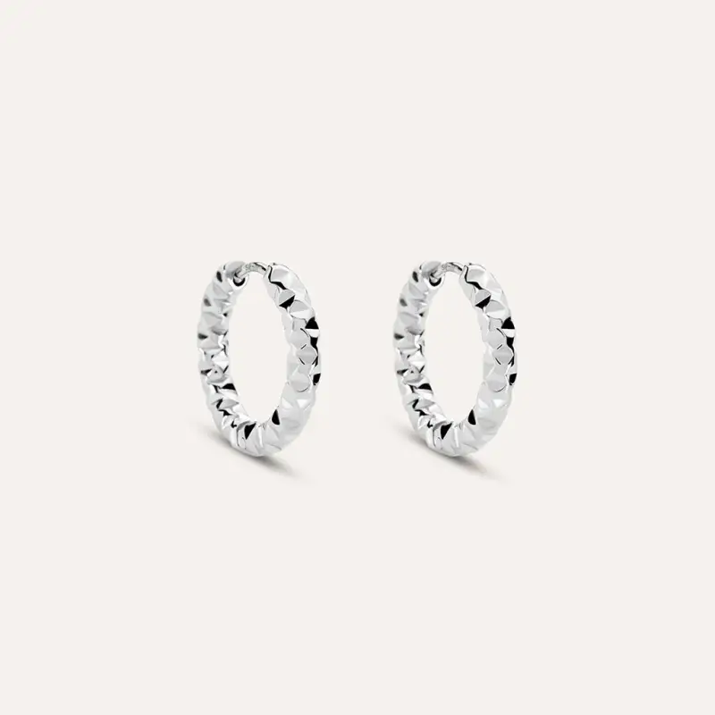 Orecchini A Cerchio Moonlight Acciaio