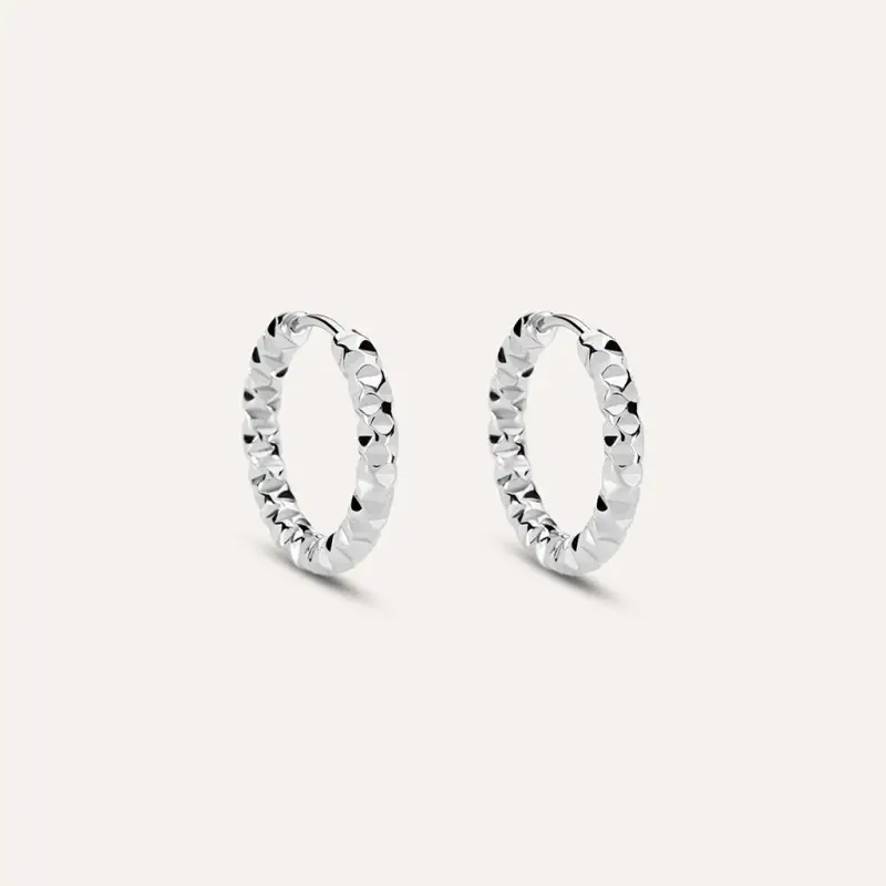 Orecchini A Cerchio Moonlight Acciaio