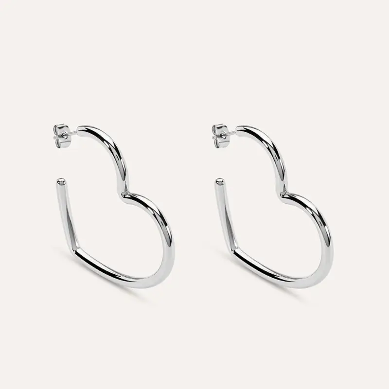 Orecchini A Cerchio Moonlight Acciaio